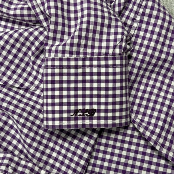 Spier & Mackay Handmade Dress Shirt Custom Check Long Sleeve Cotton 43 17 XL - Picture 7 of 10